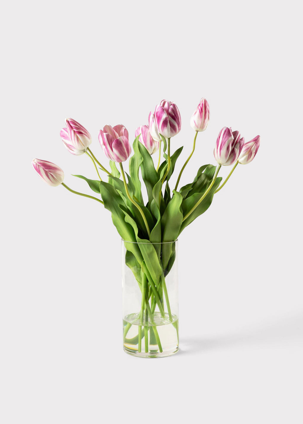 Mauve Faux Tulip Arrangement for Home Decor