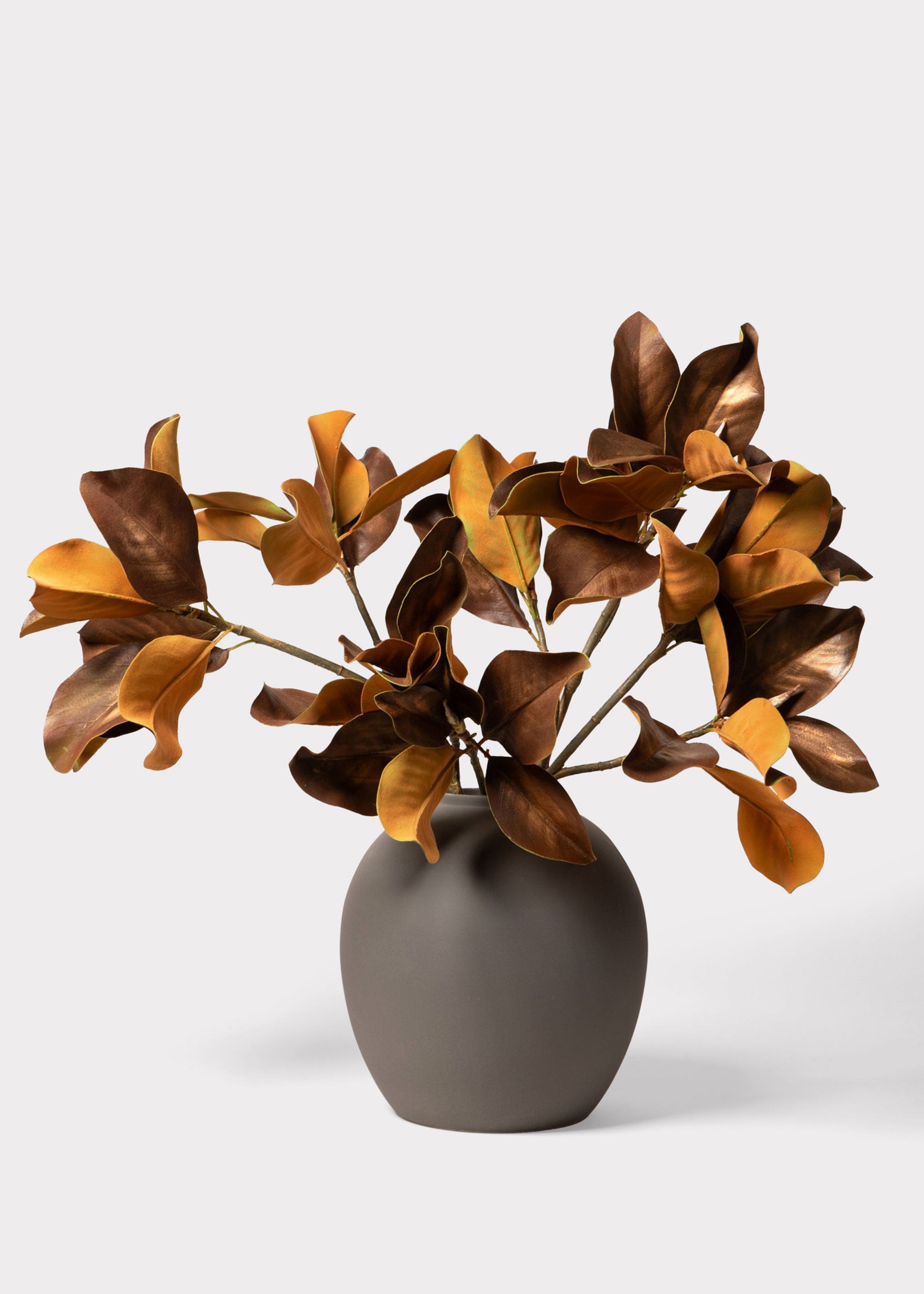Viralla Edie Stoneware Matte Slate Vase for Floral Styling