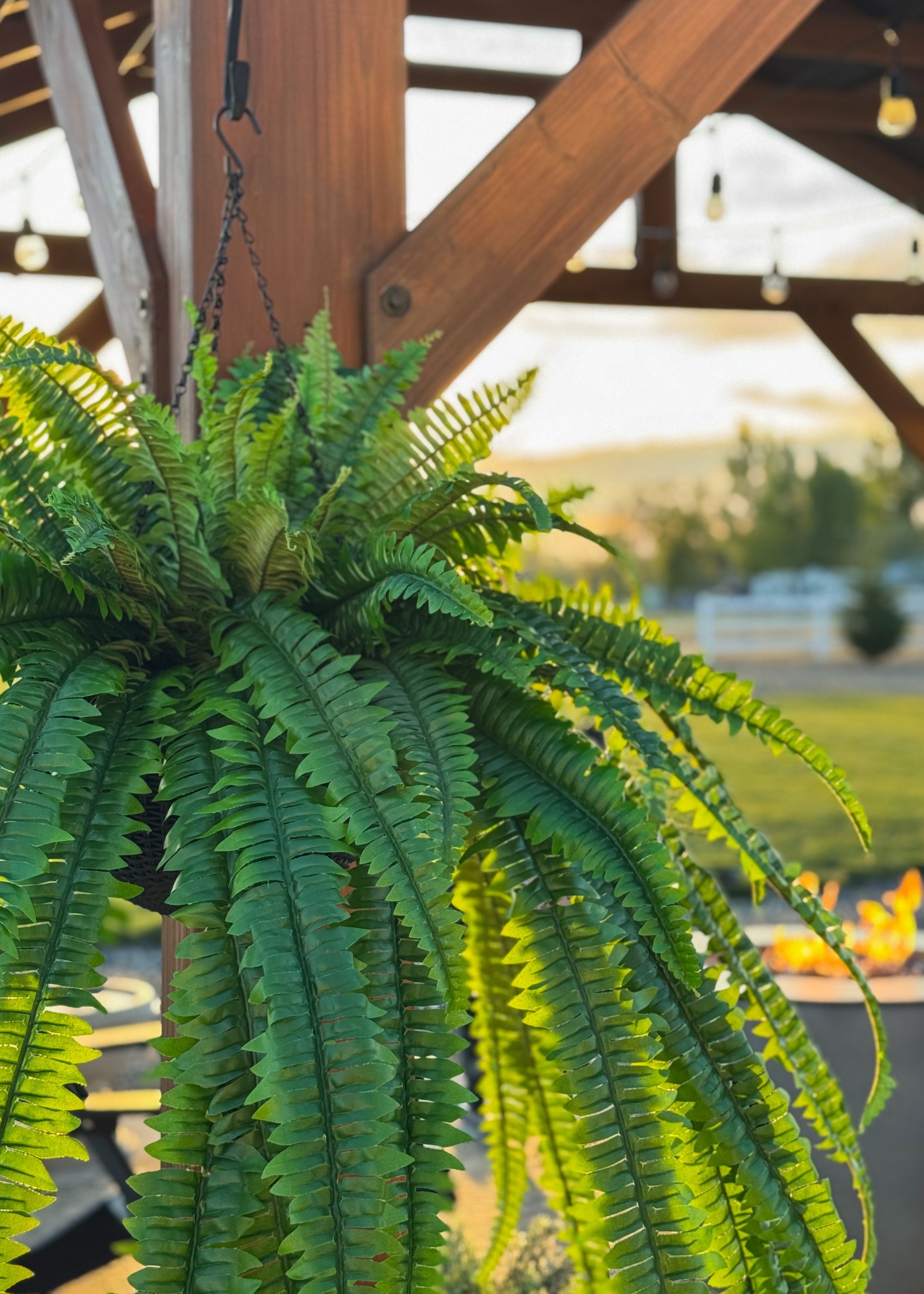 Faux Fern Bush for Vase Styling