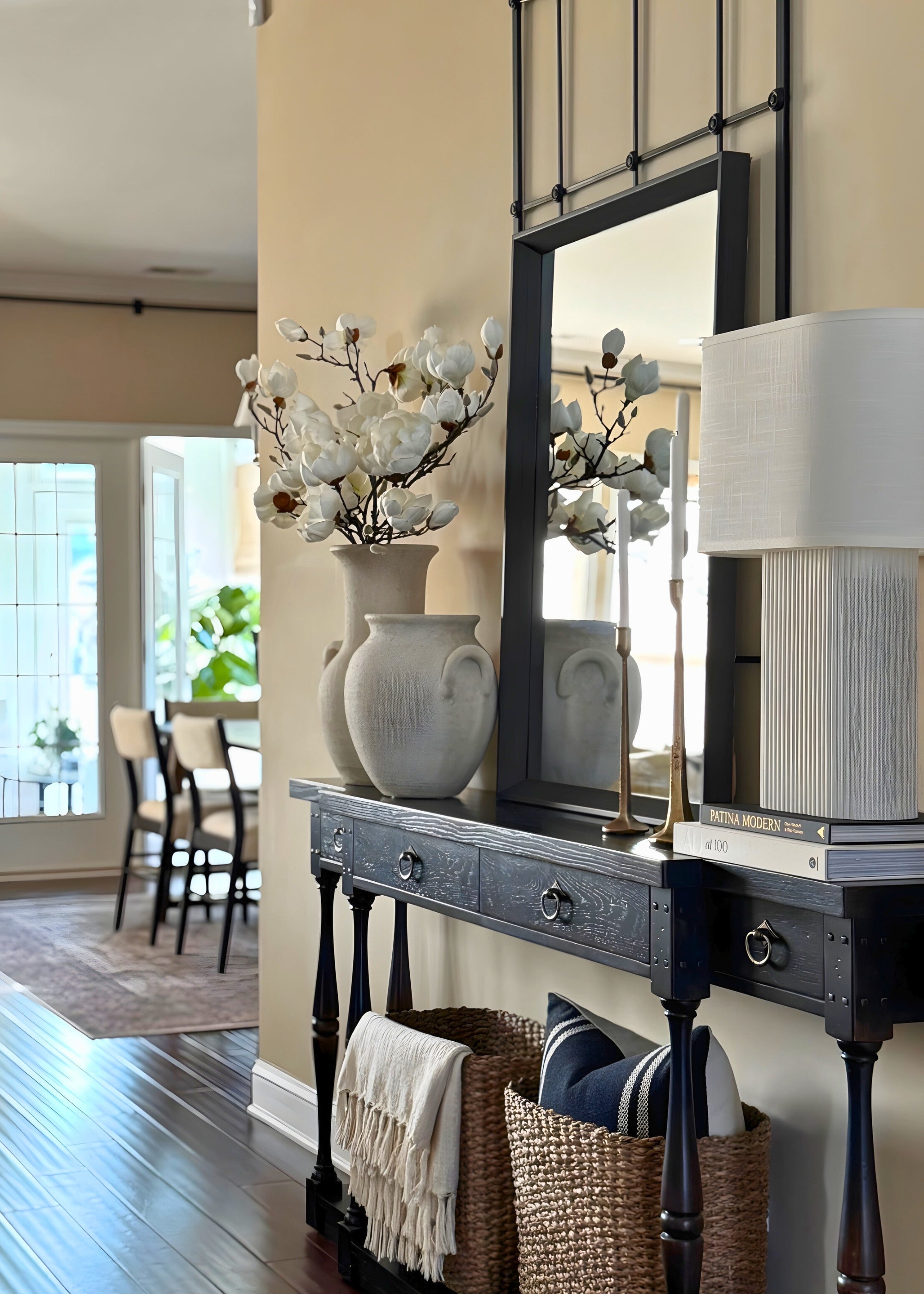 White Faux Magnolia Branch for Vase and Wedding Styling