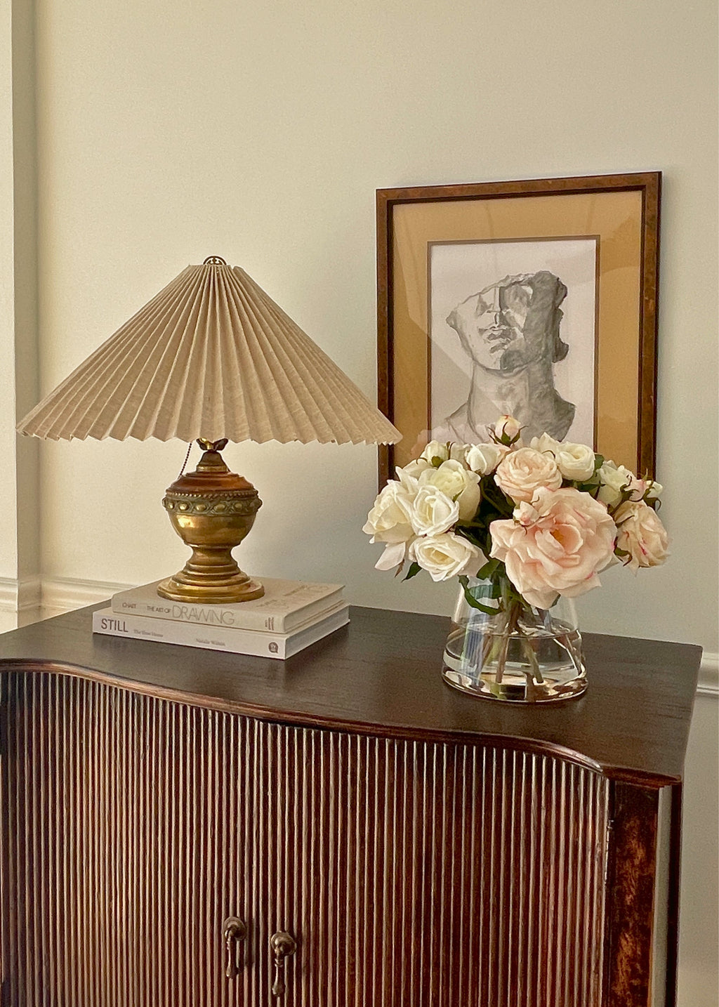 Faux Rose Arrangement for Home Decor