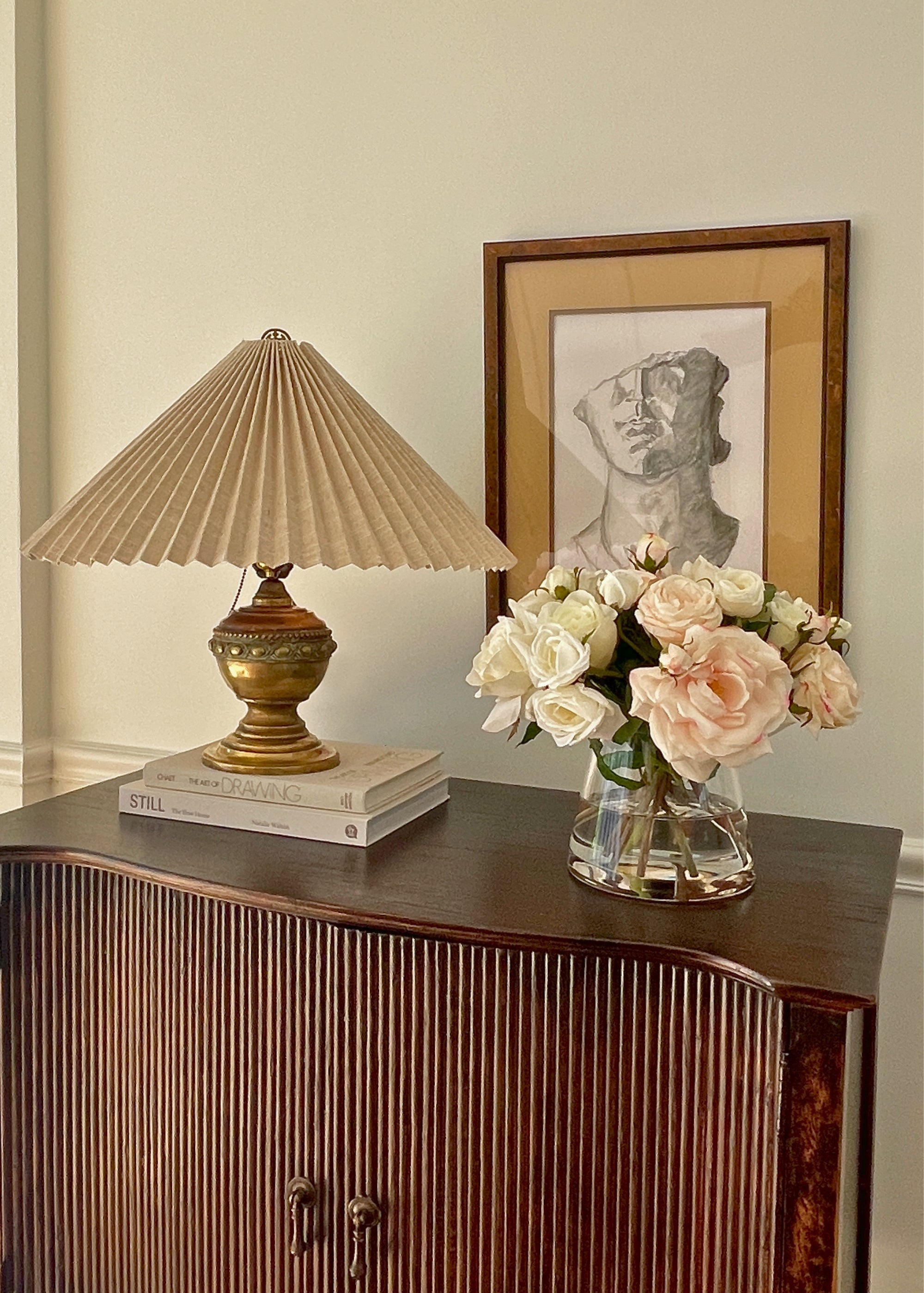 Faux Rose Arrangement for Home Decor