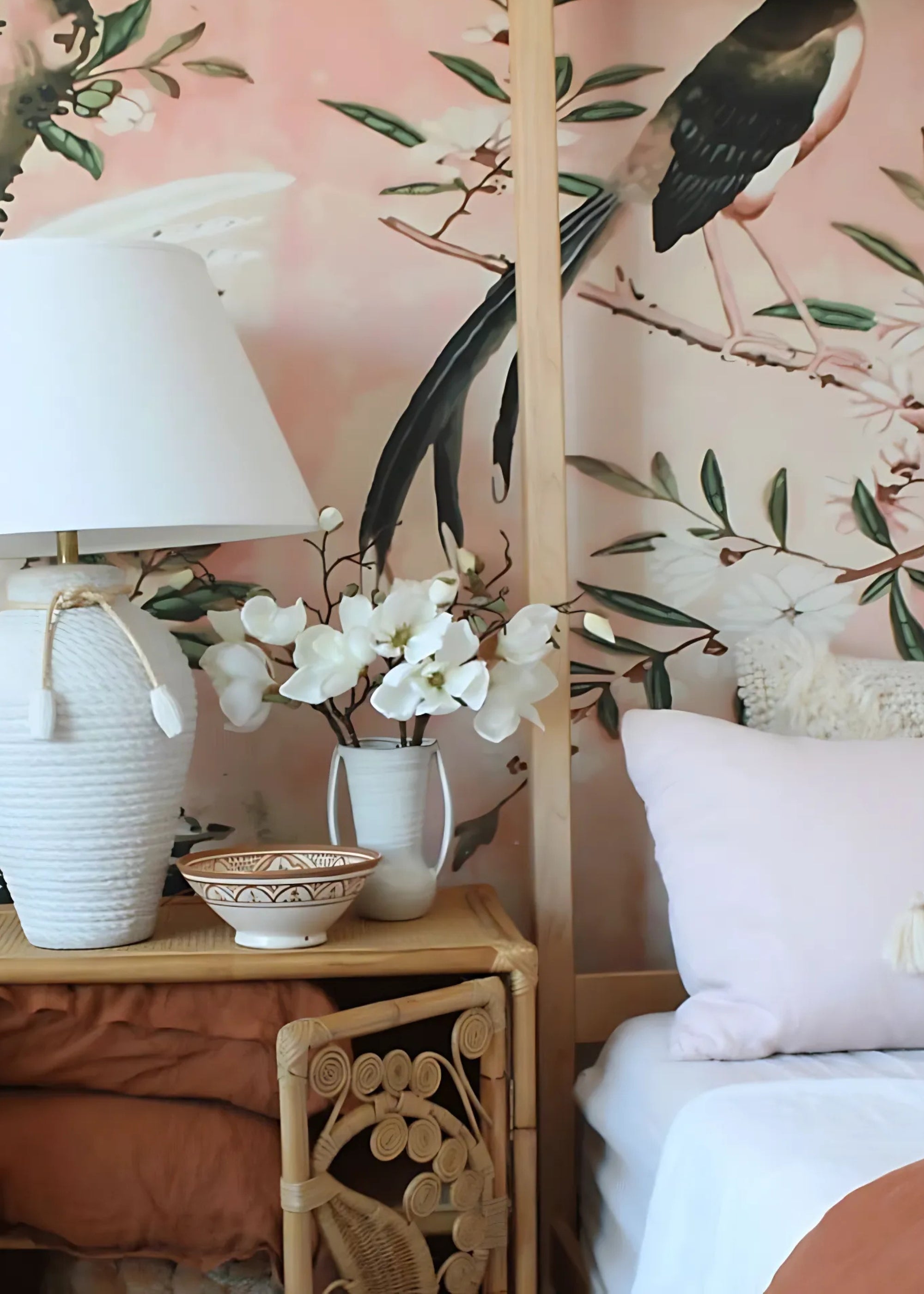 Cream Faux Magnolia Stem for Vase and Wedding Styling