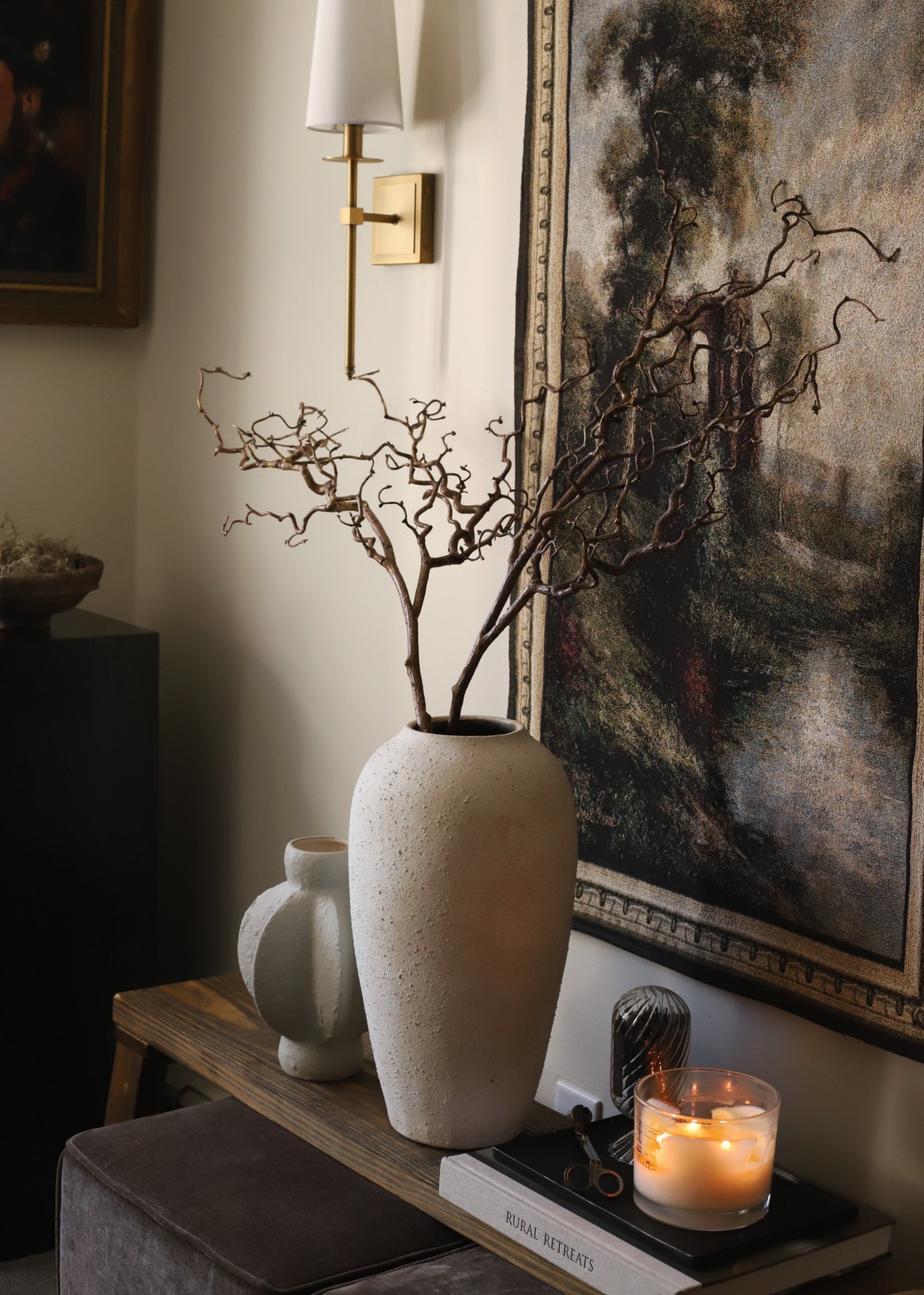 Dried Tall Branch for Seasonal Vase Styling
