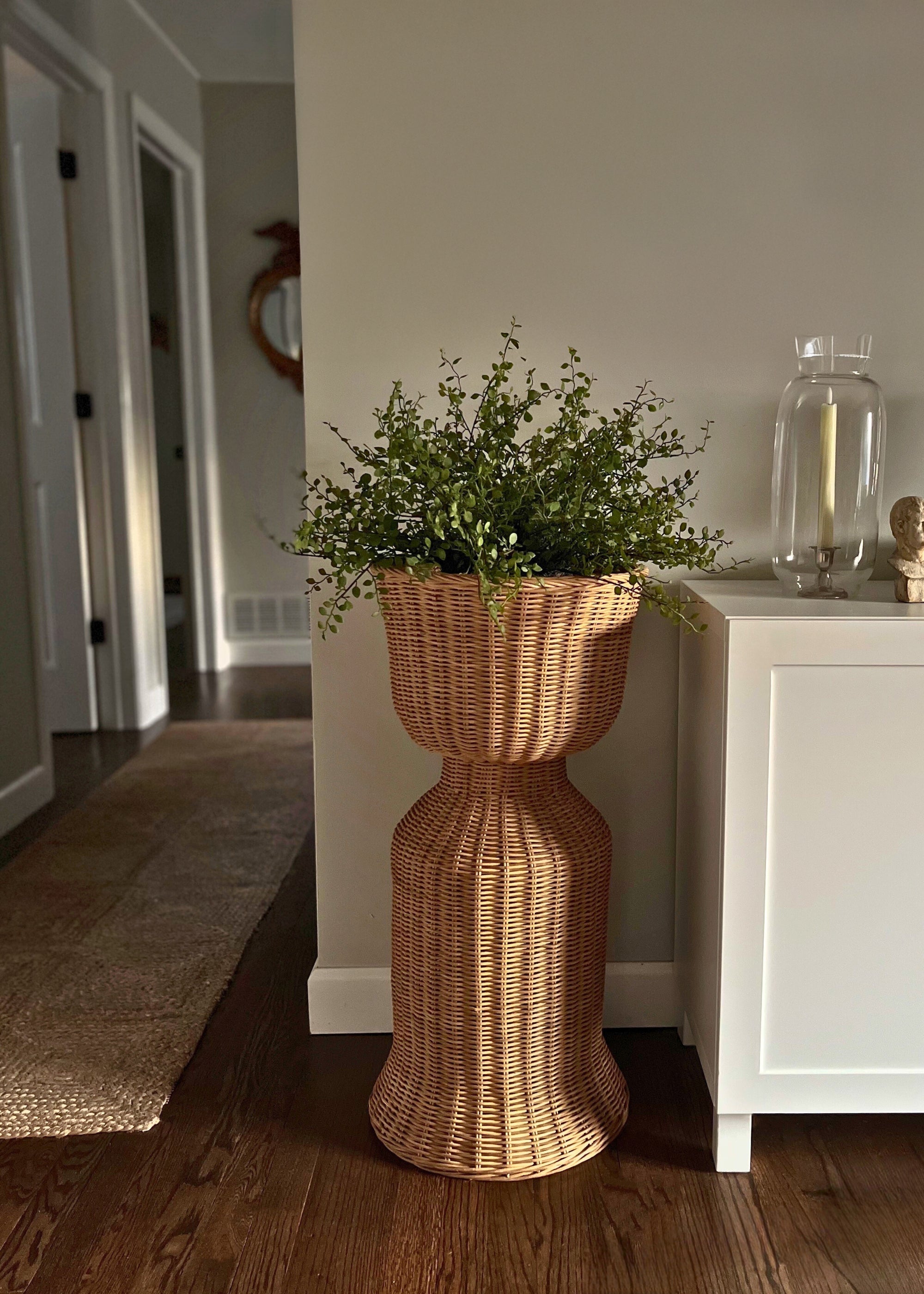 Faux Maidenhair Creeping Vine Potted Arrangement for Home Decor