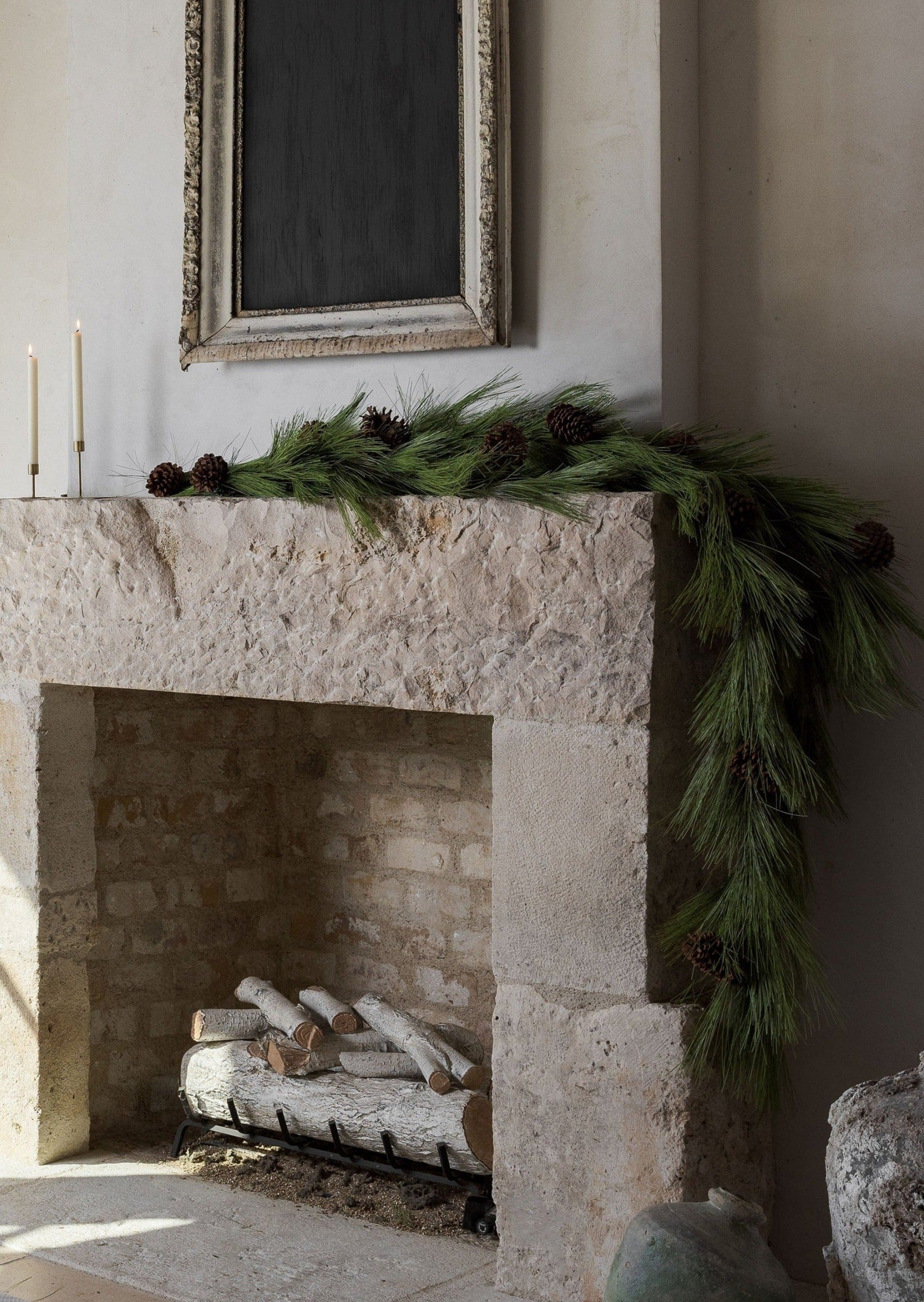Faux Pine Garland for Mantels and Seasonal Decor